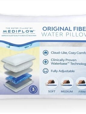 MediFlow-Original Fiber Water Pillow - White